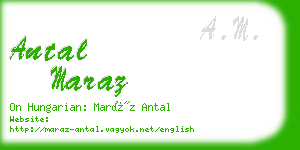 antal maraz business card